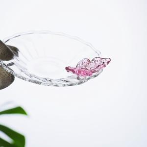 Piccola Tazza da Tè <span class=keywords><strong>per</strong></span> il Tè del Pomeriggio, Resistente al Calore, Stile Cinese Moderno <span class=keywords><strong>e</strong></span> Semplice, con Bordo Decorato a Fiori <span class=keywords><strong>e</strong></span> Farfalle, in Vetro Fatto a Mano - Product Image 4