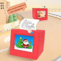 Q15 AI Mini Sticker Printer Toy, Pembuat Stiker Thermal Tanpa Tinta Portabel yang Dapat Dikendalikan Suara untuk Anak-anak, Kreasi Seni DIY