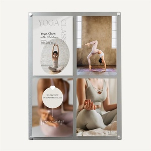 Panneau d'affichage mural en acrylique hautement transparent, taille personnalisée, logo couleur personnalisé, marque YGL, modèle YGL-823 - Product Image 6