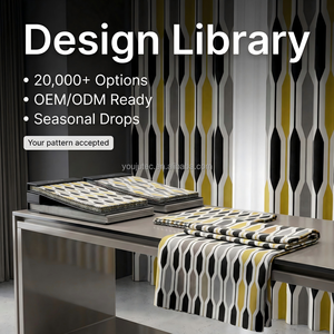 <span class=keywords><strong>Cortinas</strong></span> Opacas Modernas con Ojales, Diseño Hexagonal a Rayas, Alto GSM, Impresión Geométrica 3D en Amarillo, Gris y Negro, Paneles Reductores de Ruido - Product Image 5