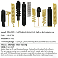 Antena Modul Nirkabel Internal PCB Mount Helical Coil Gain Tinggi Kustom OEM ODM 315 433 868 915MHz Tembaga