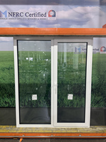 Fenêtre à battant triple vitrage en aluminium avec isolation thermique moderne, isolation phonique et moustiquaire amovible.