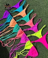 Fabricant OEM de maillots de bain à faible MOQ, bikinis string personnalisés, vêtements de plage, maillots de bain deux pièces à séchage rapide pour femmes