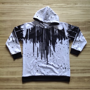 Hoodie Sublimasi Custom Cetak Seluruh Bagian Unisex Spandex Polyester Streetwear Sweatshirt Grafis Berkerudung Pria Wanita OEM - Product Image 6