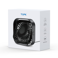 Mini ventilateur de bureau USB K51, ventilateur de table USB compact ultra silencieux, puissant ventilateur de table de bureau à flux d'air pour bureau à domicile, salle d'étude