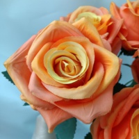 XW6005-I gros fleurs artificielles Rose haute qualité mariage décor à la maison coloré vente en gros pas cher rose artificielle en vrac