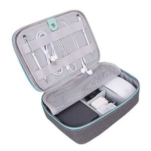 กระเป๋าเก็บอุปกรณ์อิเล็กทรอนิกส์แบบพับได้สำหรับเดินทาง ยี่ห้อ BSCI กระเป๋าจัดเก็บสายเคเบิลขนาดใหญ่แบบพกพา - Product Image 1