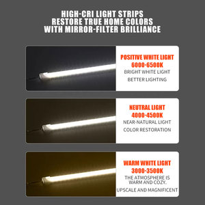 Nhà máy sản xuất nam châm LED Strip với smt2835 đèn 12V/24V ánh sáng cứng bài viết Đèn vỏ nhôm + PC Bìa - Product Image 4