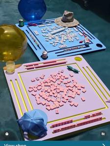 Aqua Exw Prijs Drijvende Dienblad Mahjong Tafel Voor Zwembad Strandwater Warm Verkopen Zwempartij Sport Spel Zwevende Tafels - Product Image 4