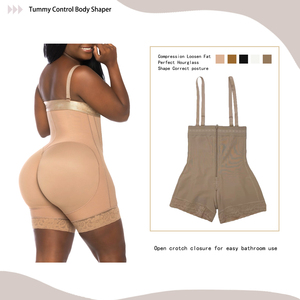 Taille haute ventre contrôle culotte colombien vêtements Logo taille formateur colombien <span class=keywords><strong>Invisible</strong></span> façonnage gaines combinaison gaines - Product Image 6