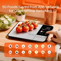 Báscula de Cocina Profesional Welland de 5 kg con Integración con la Aplicación 1200000 Foods, Control Táctil y Función Tare