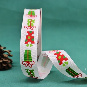Luxury Metallic Christmas <b>Ribbon</b> Custom Pattern For High End Seasonal Packaging - Product Image 3