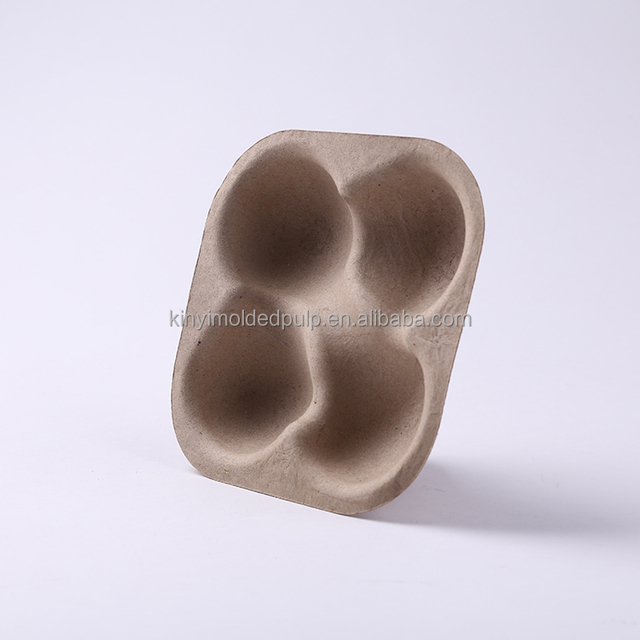 Biodegradable Bagasse Virgin Pulp Strawberry Tomatoes Apples Fruit Trays Packaging Shipping Protector