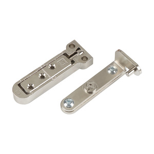 Charnières dissimulées en acier inoxydable, réglables à 180 degrés, pour portes en bois, robustes, paire supérieure et inférieure - Product Image 2