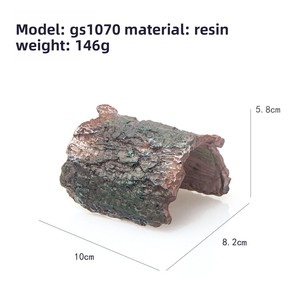 Refugio <span class=keywords><strong>de</strong></span> corteza <span class=keywords><strong>de</strong></span> árbol duradero con agujero para escondite <span class=keywords><strong>de</strong></span> reptiles <span class=keywords><strong>de</strong></span> <span class=keywords><strong>Isla</strong></span> <span class=keywords><strong>de</strong></span> tortuga ecológica con plataforma <span class=keywords><strong>de</strong></span> escalada para terraza solar - Product Image 4