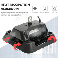 Nouveau produit en aluminium moulé sous pression SMD 3030 100w 150w 200w entrepôt gymnase a mené la lumière élevée de baie