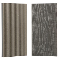 Planches de terrasse en composite WPC au design moderne, avec gaufrage 3D profond, antidérapantes, pour extérieur, aspect bois