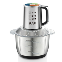 Robot culinaire RAF Kitchen Fufu Machine R.7725 600W 5.0L avec bol en acier et thermostat de mélange à 360 degrés pour la préparation quotidienne des ingrédients