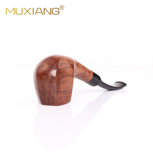 MUXIANG Rosewood Smoking Pipe Bent Type 9mm Filter Solid Wood Tobacco Pipe For Personal Gift - Product Image 3