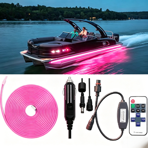 ไฟนำ<span class=keywords><strong>ทาง</strong></span>เรือแบบซิลิโคนกาว 3M พร้อมสายยาง 12V กันน้ำ สำหรับตกปลาตอนกลางคืน สัญญาณเรือยอชท์ อุปกรณ์เสริมเรือยอชท์ - Product Image 1