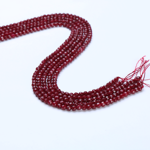 WENCHI Cuentas de Piedras Preciosas Rojas Marrones con Corte Brillante para Joyería, 8mm, Diámetro del Agujero de 1mm, Material Mineral, Accesorios Decorativos, Modelo - Product Image 4