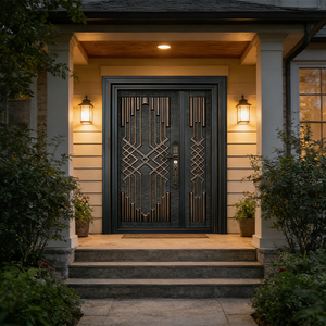 Nouvelles portes en acier abordables pour la rénovation de la maison, portes <span class=keywords><strong>d</strong></span>'<span class=keywords><strong>entrée</strong></span> sécurisées, économiques et fiables - Product Image 5