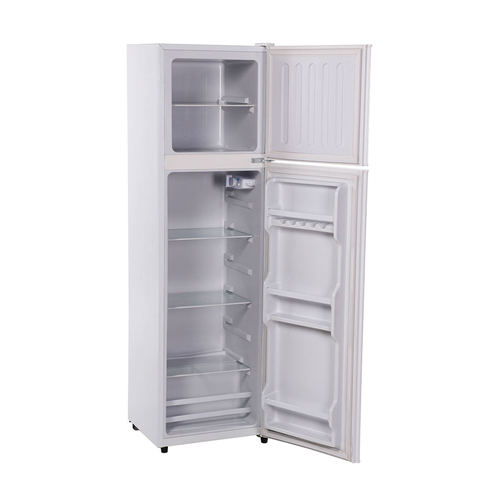 卸売屋内ガラスBCD-168棚CB温度調整トップフリーザー冷蔵庫両開きドア