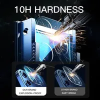Lot de 3 protections d'objectif pour iPhone 16 Pro Max, verre de protection pour iPhone 15, 13, 17 Air, 14, 16 Plus, 18 Pro MAX