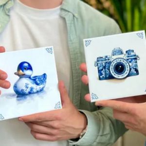 Carreaux muraux décoratifs en <span class=keywords><strong>porcelaine</strong></span> bleue de <span class=keywords><strong>Delft</strong></span> faits à la main chaussures personnalisées pour la décoration intérieure unique rustique personnalisable pour un usage intérieur - Product Image 6