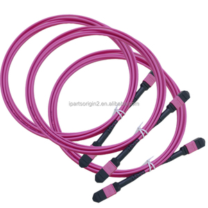 Cable de Fibra Óptica MPO Hembra a MPO Hembra para Uso en Interiores, Cable OM4 de 12 Núcleos Tipo B, 3 Metros, Multimodo - Product Image 3