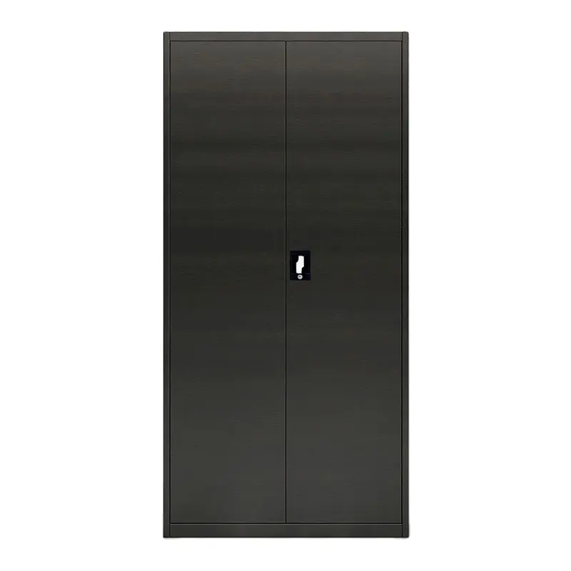 Mobili per ufficio economici 2 armadietti portaoggetti in metallo con porta a battente nera armadietto portadocumenti in acciaio armadio classificatore in acciaio