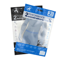 Sacs d'emballage de pochette debout pour chaussettes avec logo personnalisé Emballage de t-shirt vêtements vêtements sous-vêtements vêtements en plastique