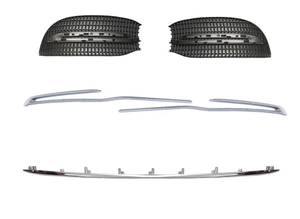 กระจังหน้าสำหรับ W222เมอร์เซเดสเบนซ์เอส-คลาสกระจัง S320 S450 S350แถบชุบไฟฟ้า <span class=keywords><strong>S500</strong></span>แถบตกแต่ง - Product Image 5