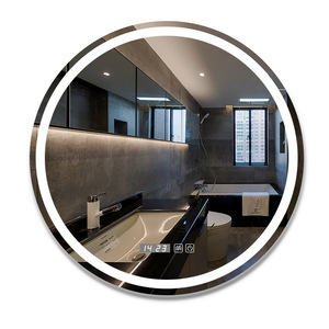 Espejo <span class=keywords><strong>de</strong></span> <span class=keywords><strong>Baño</strong></span> Rectangular con Retroiluminación LED, Espejo <span class=keywords><strong>de</strong></span> Vanidad Inteligente <span class=keywords><strong>de</strong></span> Pared con Función Antivaho y Pantalla <span class=keywords><strong>de</strong></span> Tiempo - Product Image 4