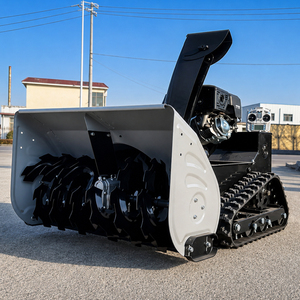 Souffleuse à neige télécommandée sur chenilles 600/1000 mm pour allées et bordures routières, élimination de neige épaisse et humide, avec certifications CE et EPA - Product Image 4