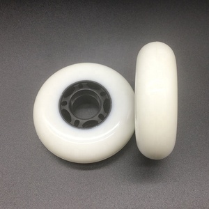 Ruote per <span class=keywords><strong>pattini</strong></span> in linea di gomma di alta qualità ruote per <span class=keywords><strong>pattini</strong></span> <span class=keywords><strong>a</strong></span> rulli personalizzate da 76mm ruota da 76mm - Product Image 1