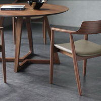 Chaise de salle à manger en bois massif d'hévéa, style chinois minimaliste, fauteuil vintage de style français, chaise à dossier pour hôtel, tabouret individuel