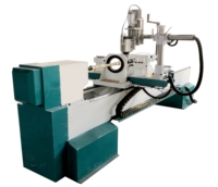 Machine à tournage CNC pour bois Jinan Camelcnc, fabriquée en Chine, moteur pas à pas 3-5kW, pour pieds de chaise/d'escalier, CA-1530, double lame, un mandrin