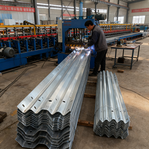 Barrière de sécurité routière en acier avec poteau vertical en métal galvanisé, barrières de circulation, sécurité extérieure, véhicule anti-collision - Product Image 5