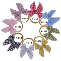 Petit nœud ajustable avec nœud en Nylon, bandeaux en lin pour bébés filles, accessoires de cheveux pour nouveau-nés