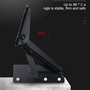 2 pièces de charnières à ressort en métal à 80 degrés pour porte de placard, relevable, pour canapé-lit, quincaillerie pour la maison et le bureau - Product Image 5