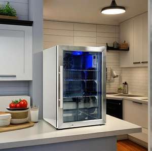 Mini réfrigérateur à affichage <span class=keywords><strong>Monster</strong></span> pour boissons énergisantes Porte en <span class=keywords><strong>verre</strong></span> avec logo LED Refroidisseur professionnel Meilleure vente 2025 Refroidisseur commercial - Product Image 1