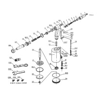 Professionnel 1/4 Air hydraulique en aluminium porte fenêtre échelle rivetage Machine Pop pneumatique rivetage pistolet moteur noyau-composants