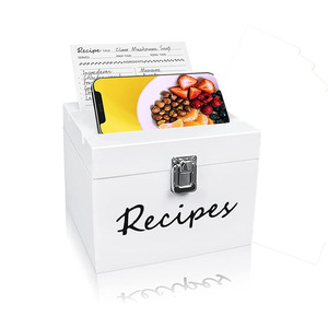 Recipe Box with Cards and Dividers