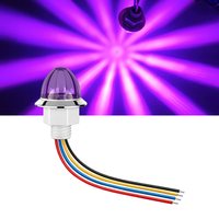 Lampes LED en plastique en forme de petite pastèque 12-24V, idéales pour les camions et les remorques comme feux d'avertissement et de décoration