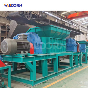 เครื่องย่อยแบบสองเพลาประหยัดพลังงาน มอเตอร์ทองแดง ขับเคลื่อนด้วยเกียร์ ใช้พลังงานต่ำต่อตัน สำหรับอลูมิเนียมอัลลอย - Product Image 2