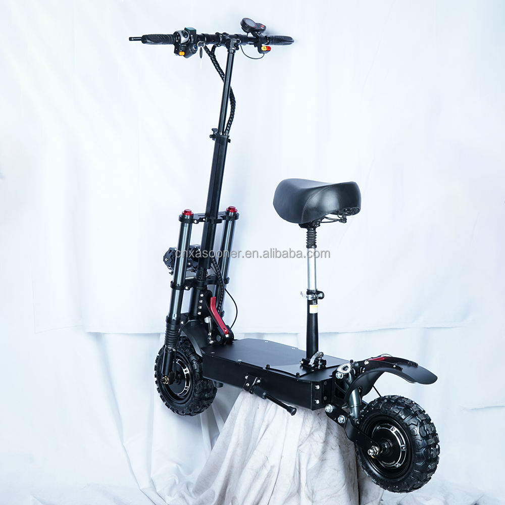 美国库存60v 6000w 30ah 11英寸越野电动滑板车成人强力电动ecooter