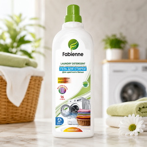 น้ำยาซักผ้าชนิดเจล Fabienne 1000 มล. สำหรับเสื้อผ้าสี ขจัดคราบ ปกป้องสีสัน ใช้ได้ทั้งมือและเครื่องซักผ้า จากโรงงานโดยตรง - Product Image 2