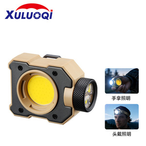 Linterna frontal Rocky de 10W LED recargable con soporte de luz de inundación COB - Product Image 3