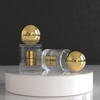 Mini flacon de parfum en verre de 15 ml avec boîte, logo personnalisé, flacon vaporisateur esthétique avec design cannelé en verre